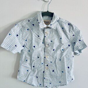 NEW - NEVER WORN - Tucker and Tate boys summer button down - size 2